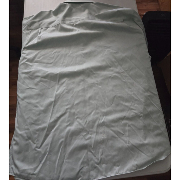 Joseph Abboud Dress Shirt Button Up Mens Size 18 34/35 Light Green Non Iron - Picture 5 of 8